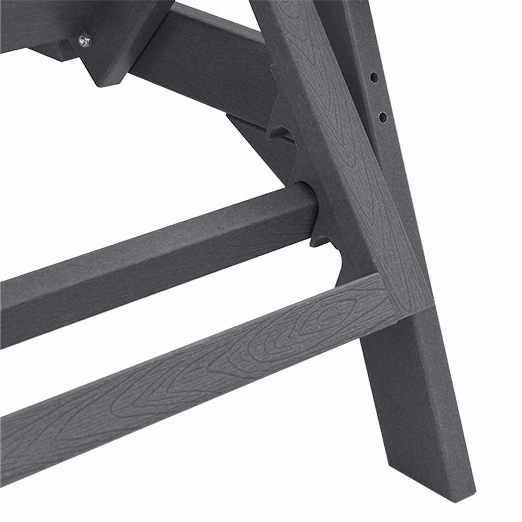 Sonnenliege 2 pcs Hellgrau 195,5 x 53 x 98,5 cm Polyethylen