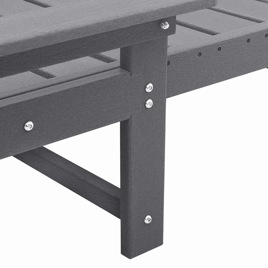 Sonnenliege 3 pcs Hellgrau Polyethylen