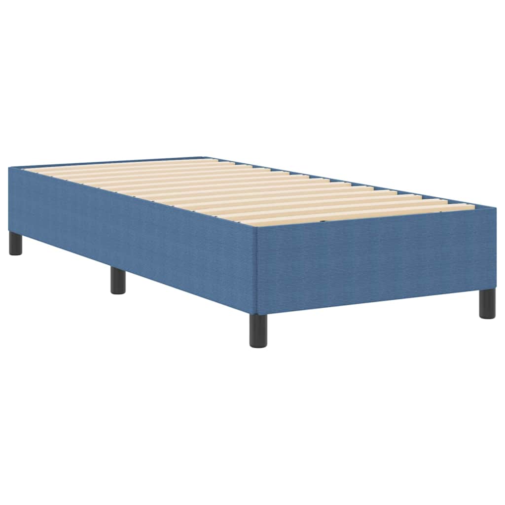 Boxspringbett Blau 90 x 190 cm Cordstoff