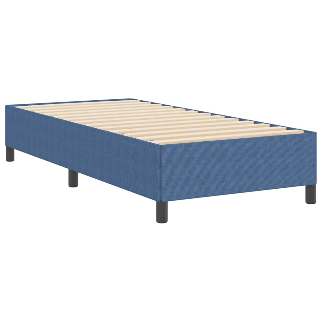 Boxspringbett Blau 90 x 190 cm Cordstoff