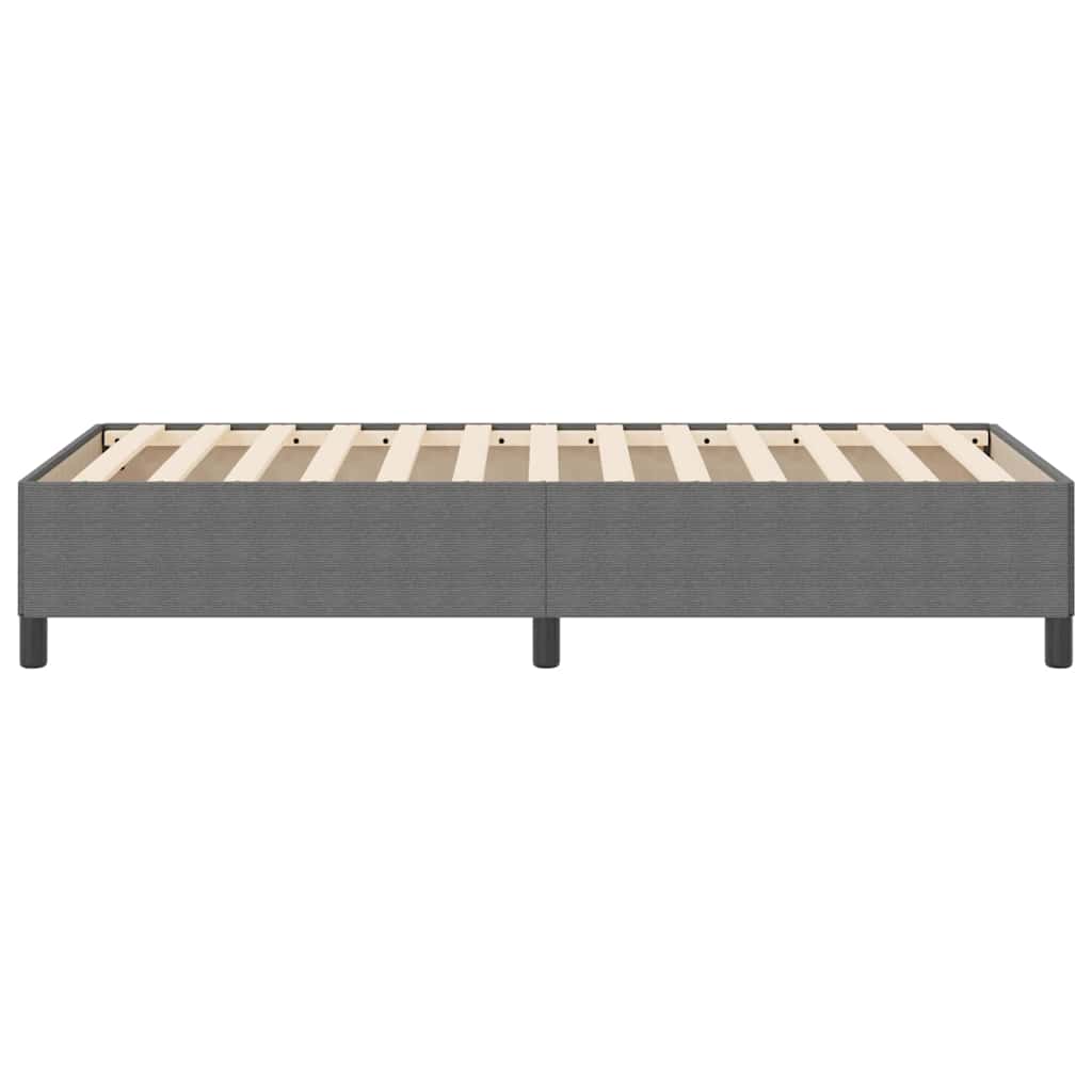 Boxspringbett Hellgrau 100 x 200 cm Cordstoff