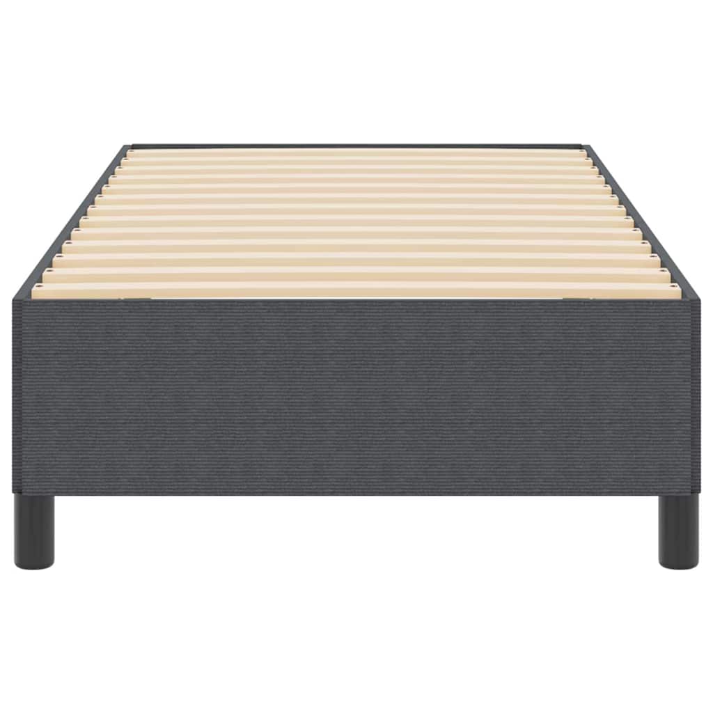 Boxspringbett Dunkelgrau 100 x 200 cm Cordstoff