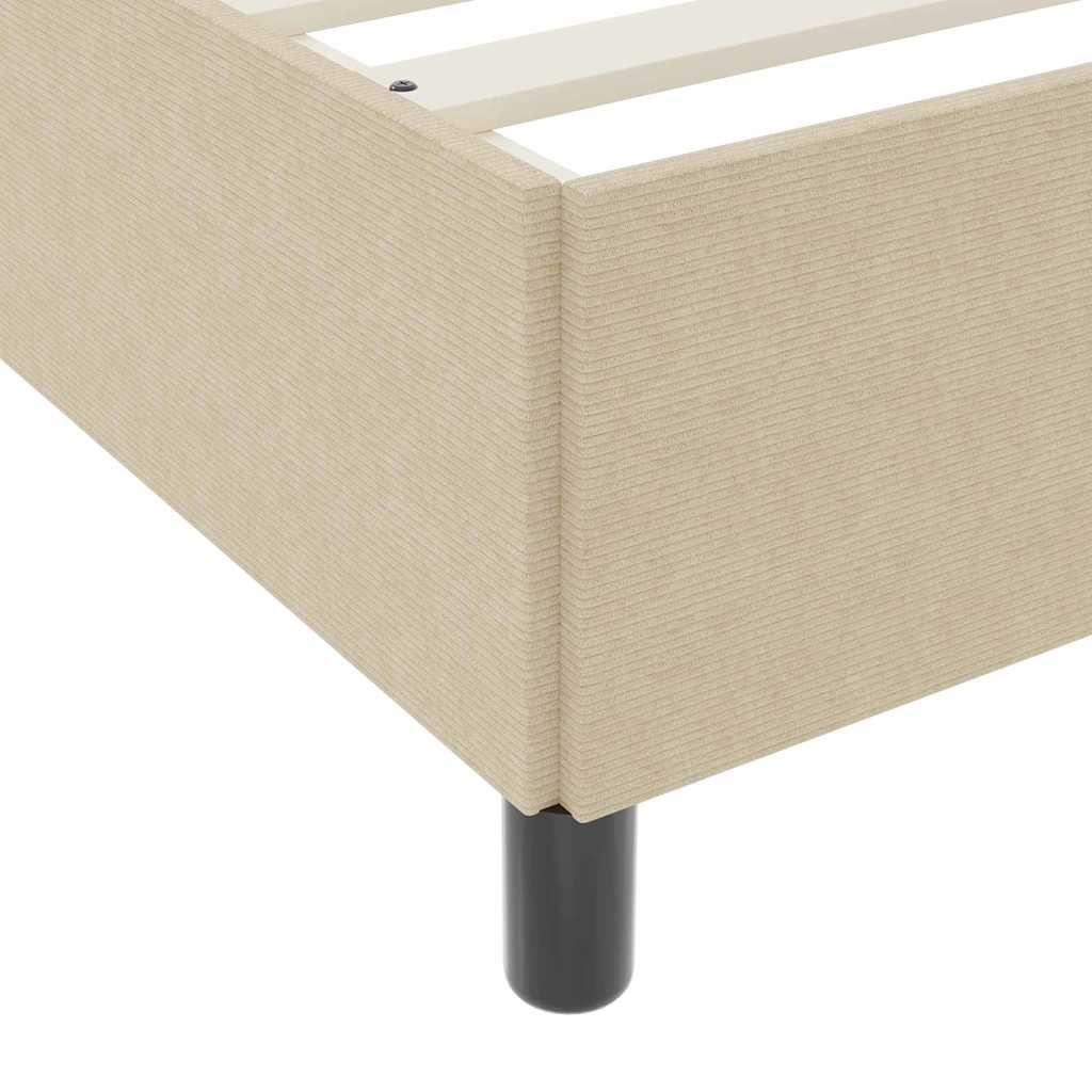 Boxspringbett Grau-Grün 100 x 200 cm Cordstoff