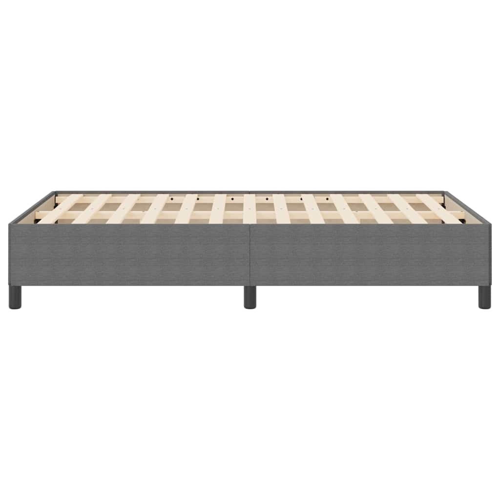 Boxspringbett Hellgrau 120 x 190 cm Cordstoff