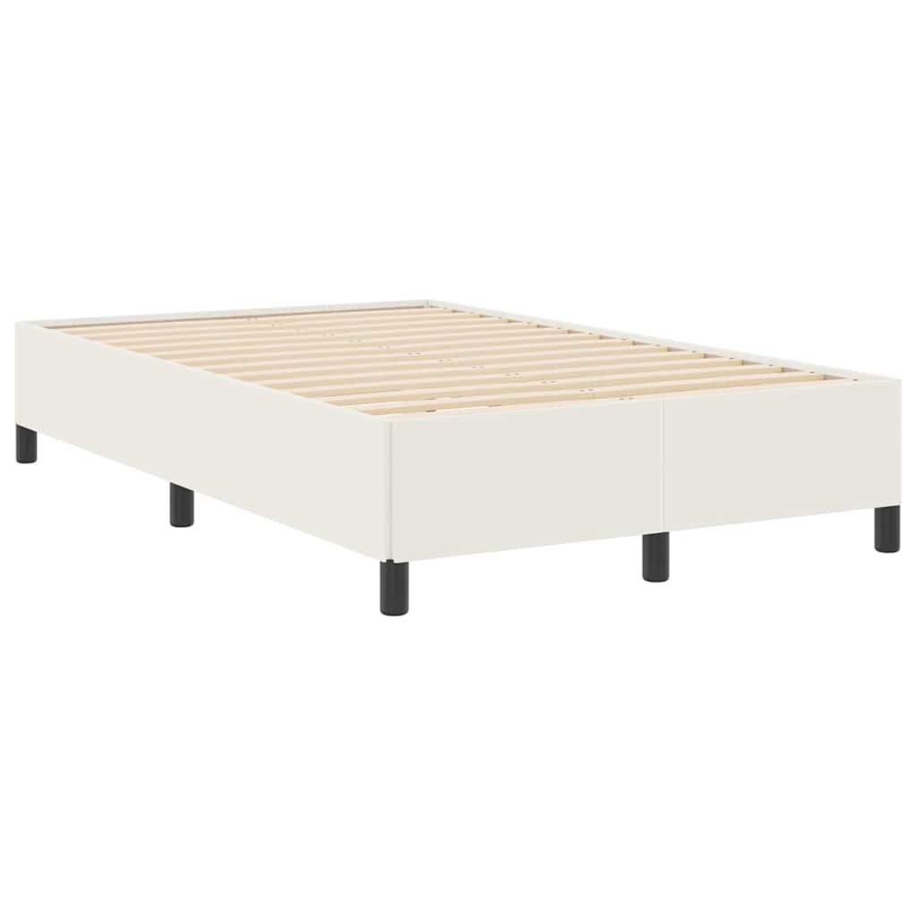 Boxspringbett Creme 120 x 190 cm Cordstoff