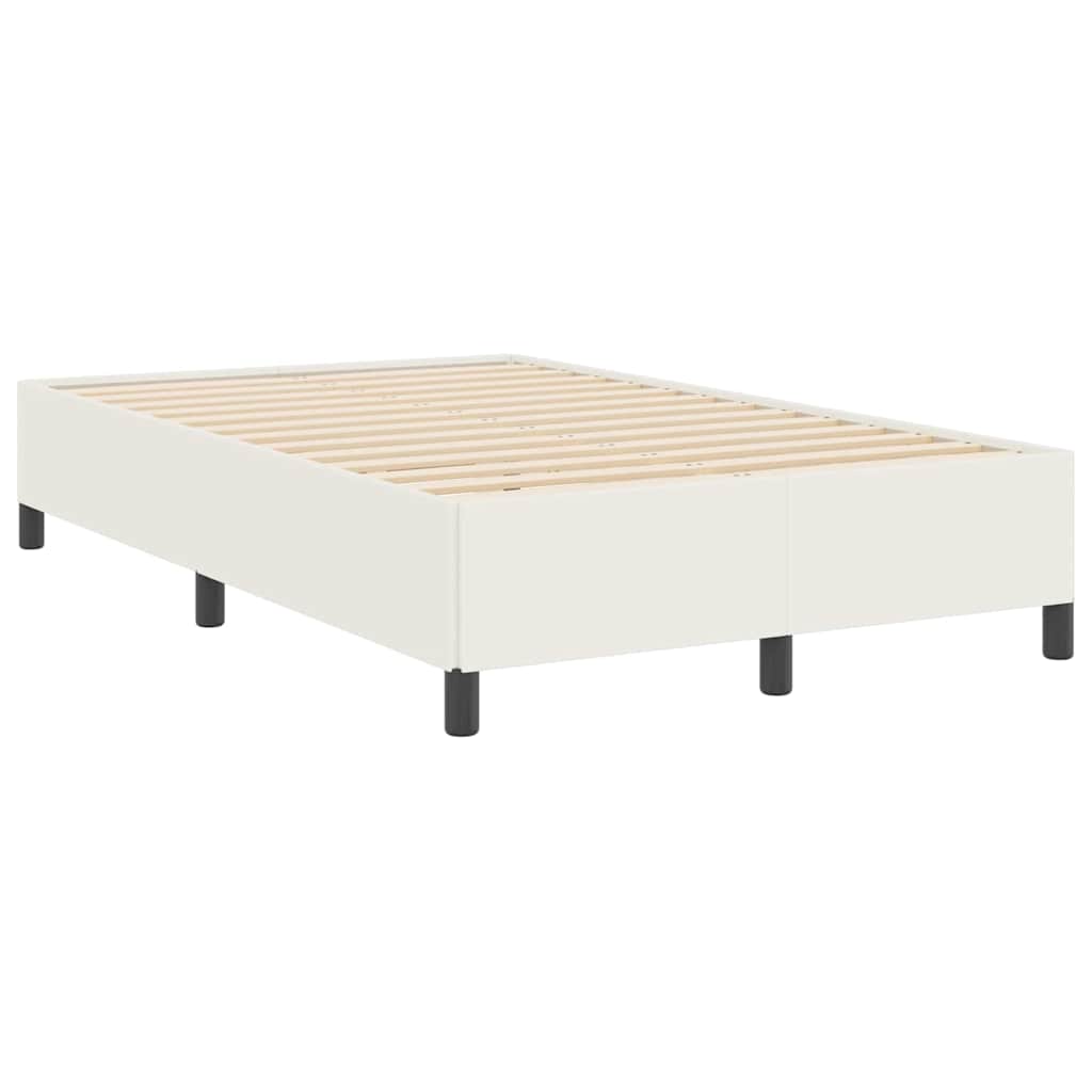 Boxspringbett Creme 120 x 190 cm Cordstoff