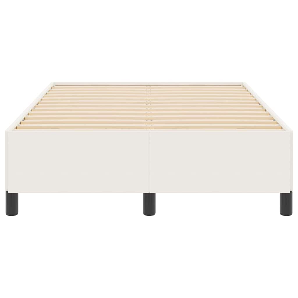 Boxspringbett Creme 120 x 190 cm Cordstoff