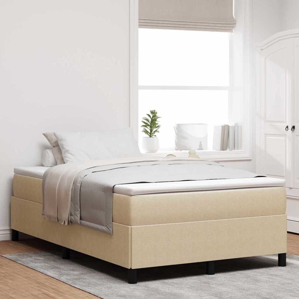 Boxspringbett Grau-Grün 120 x 190 cm Cordstoff