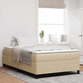 Boxspringbett Grau-Grün 120 x 190 cm Cordstoff