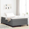 Boxspringbett Hellgrau 120 x 200 cm Cordstoff