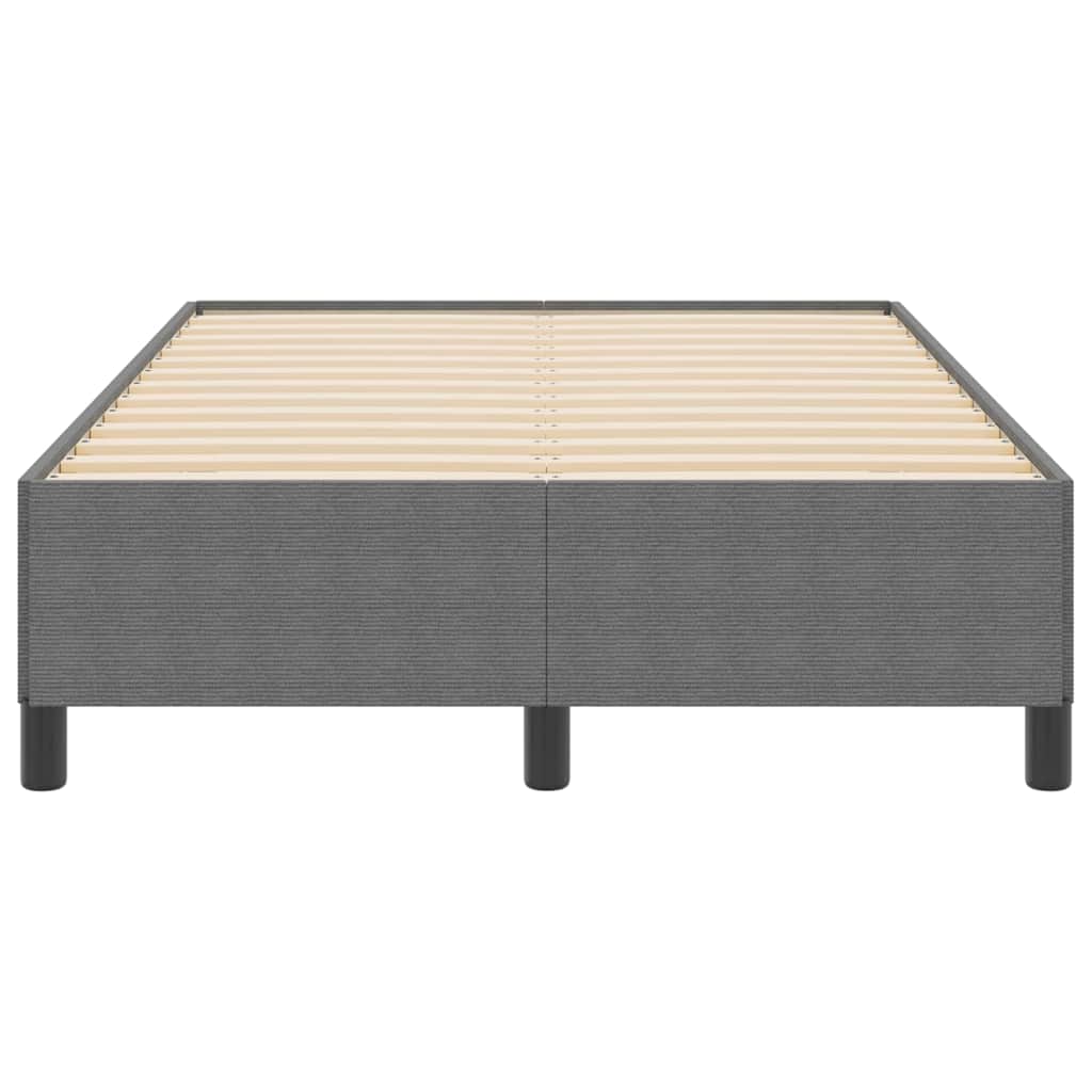 Boxspringbett Hellgrau 120 x 200 cm Cordstoff