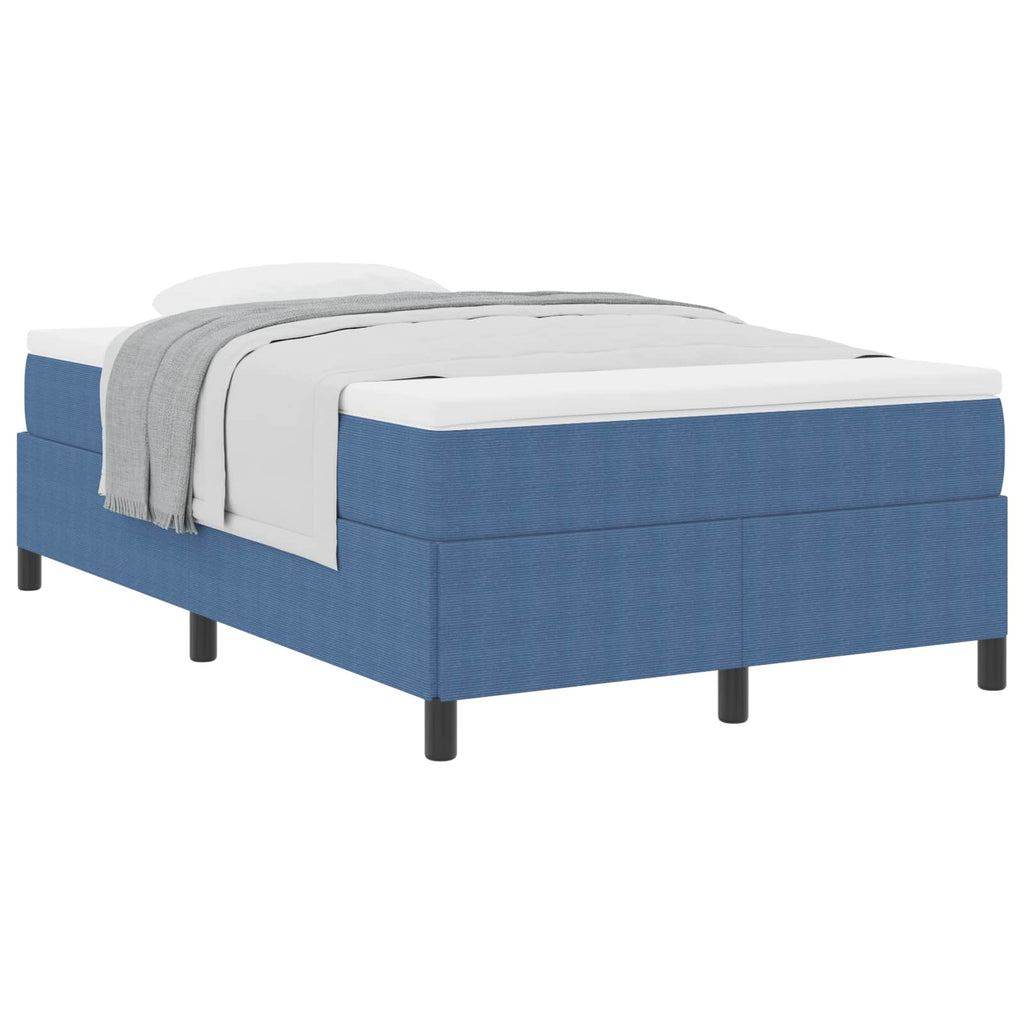 Boxspringbett Blau 120 x 200 cm Cordstoff