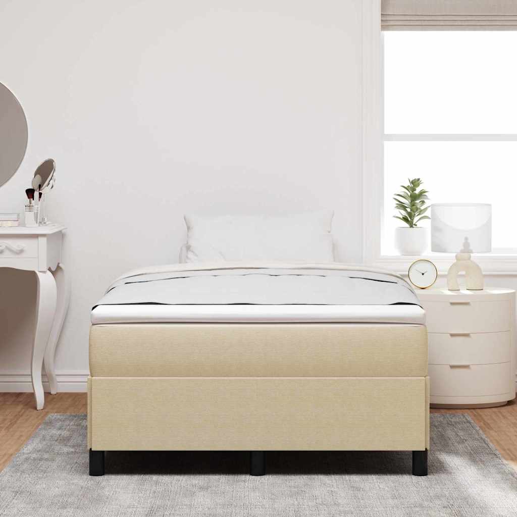 Boxspringbett Grau-Grün 120 x 200 cm Cordstoff