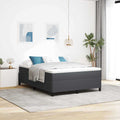 Boxspringbett Dunkelgrau 140 x 200 cm Cordstoff