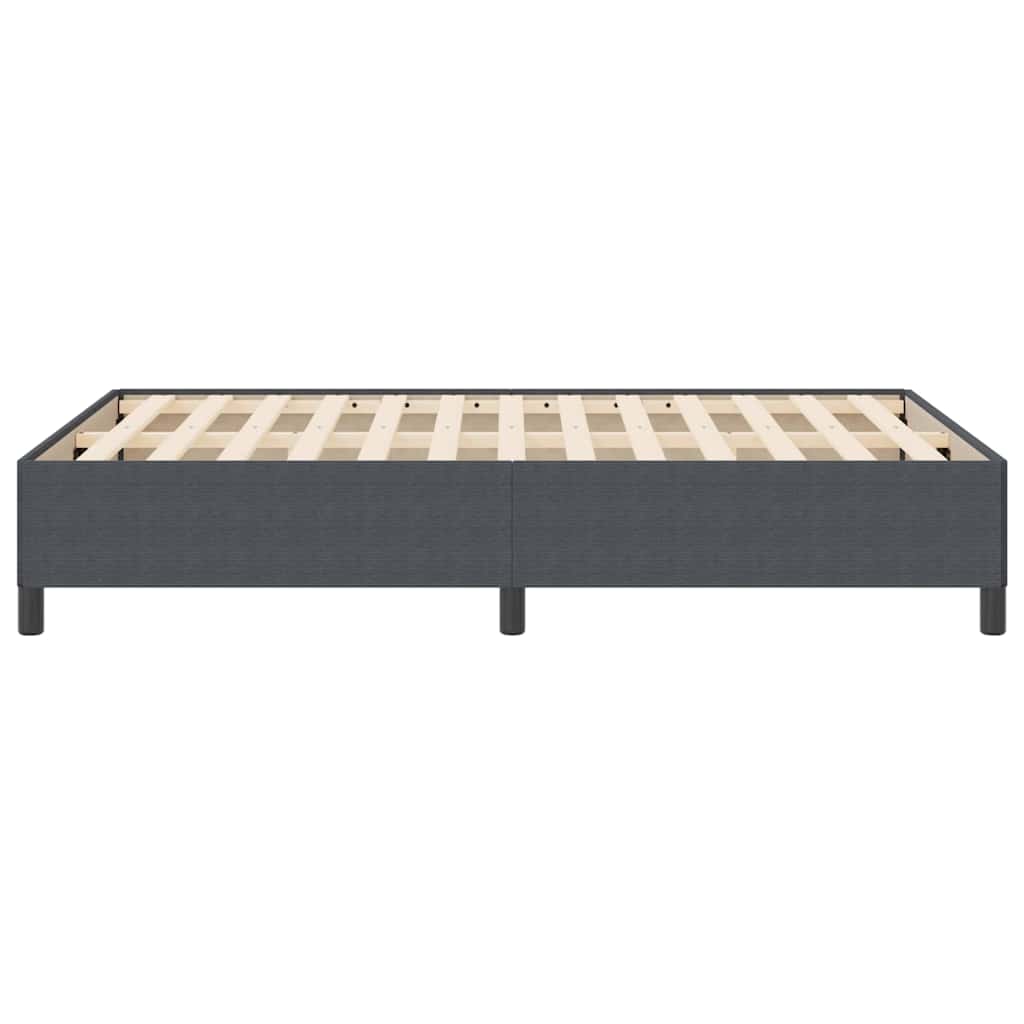 Boxspringbett Dunkelgrau 140 x 200 cm Cordstoff