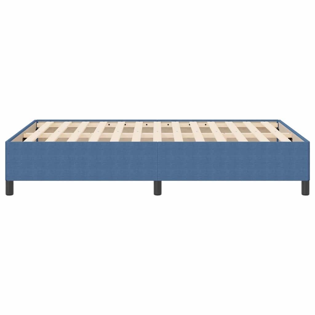 Boxspringbett Blau 140 x 200 cm Cordstoff