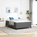 Boxspringbett Hellgrau 160 x 200 cm Cordstoff