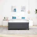 Boxspringbett Dunkelgrau 160 x 200 cm Cordstoff