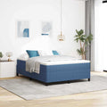 Boxspringbett Blau 160 x 200 cm Cordstoff