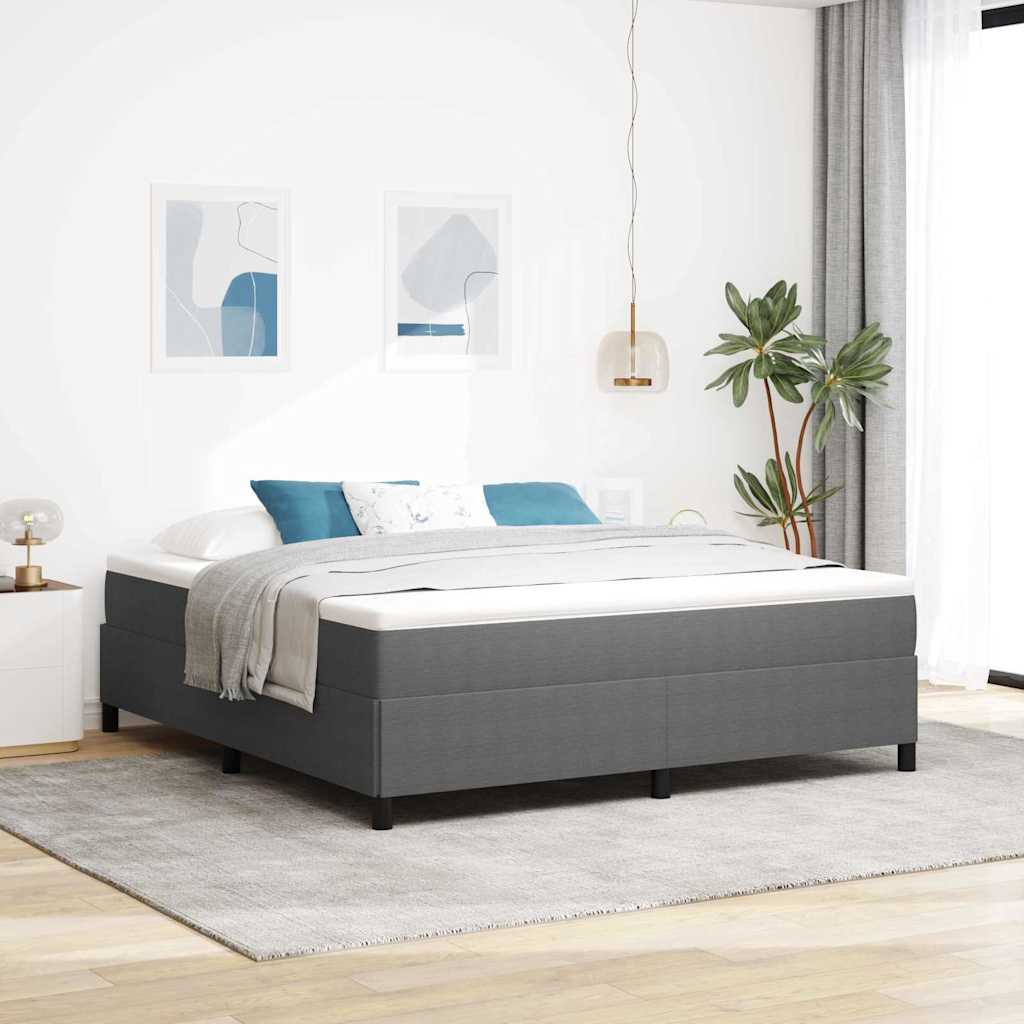 Boxspringbett Hellgrau 180 x 200 cm Cordstoff