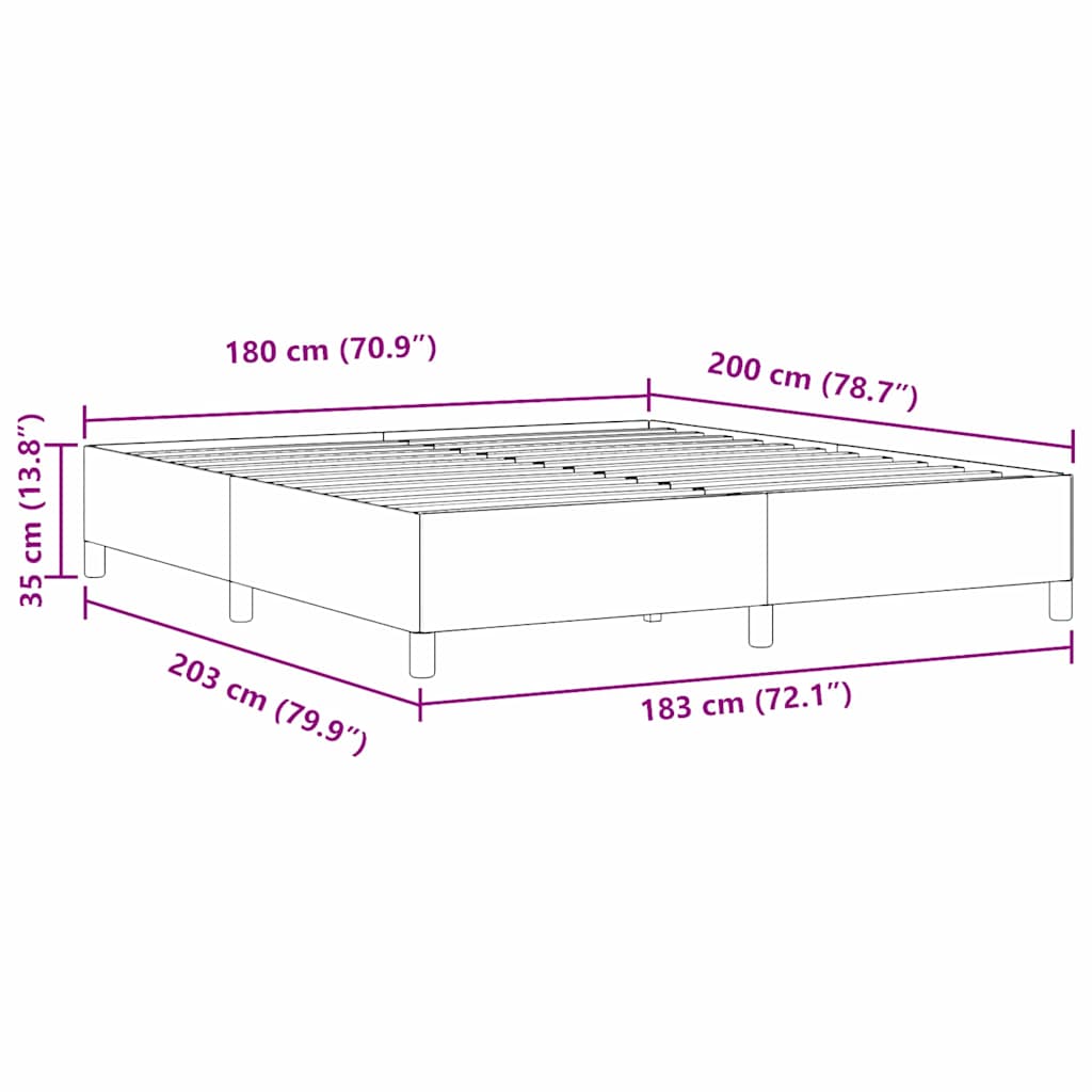 Boxspringbett Hellgrau 180 x 200 cm Cordstoff