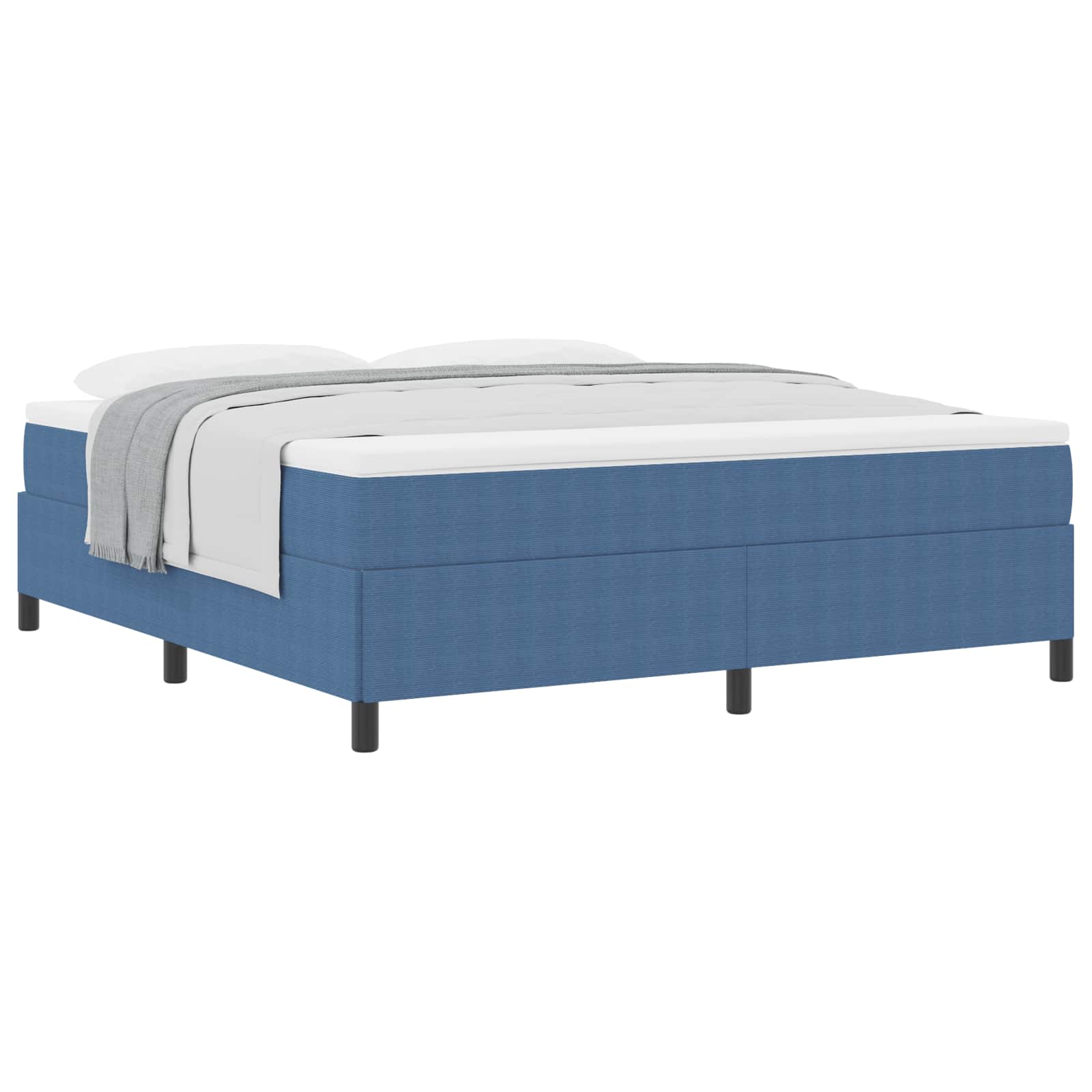 Boxspringbett Blau 180 x 200 cm Cordstoff