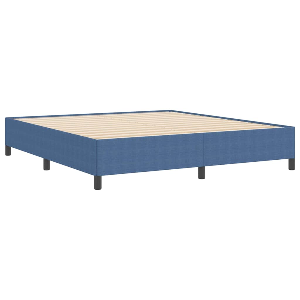 Boxspringbett Blau 180 x 200 cm Cordstoff