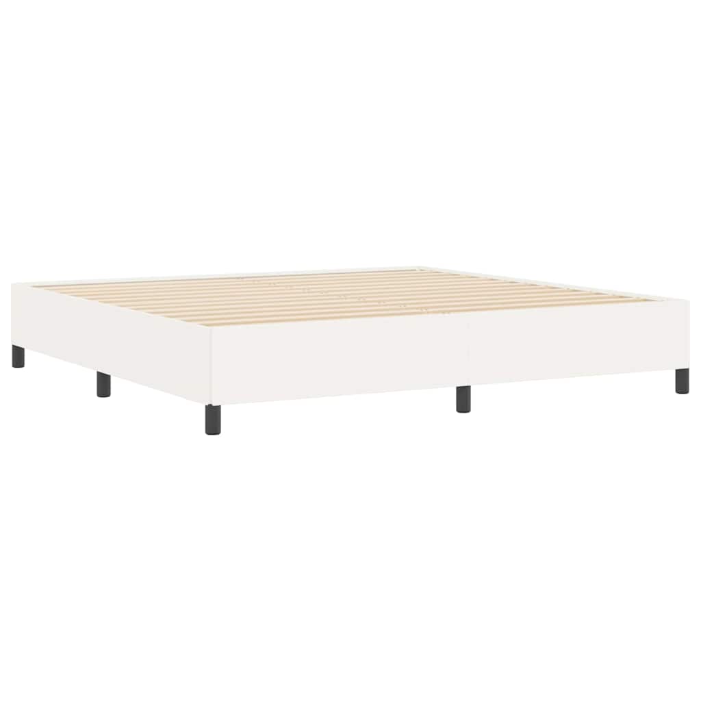 Boxspringbett Creme 200 x 200 cm Cordstoff