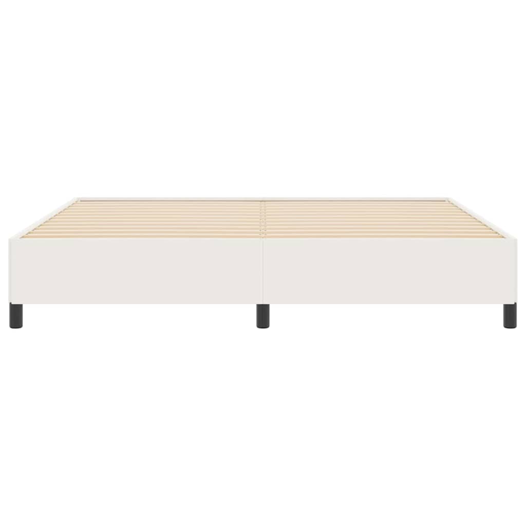 Boxspringbett Creme 200 x 200 cm Cordstoff