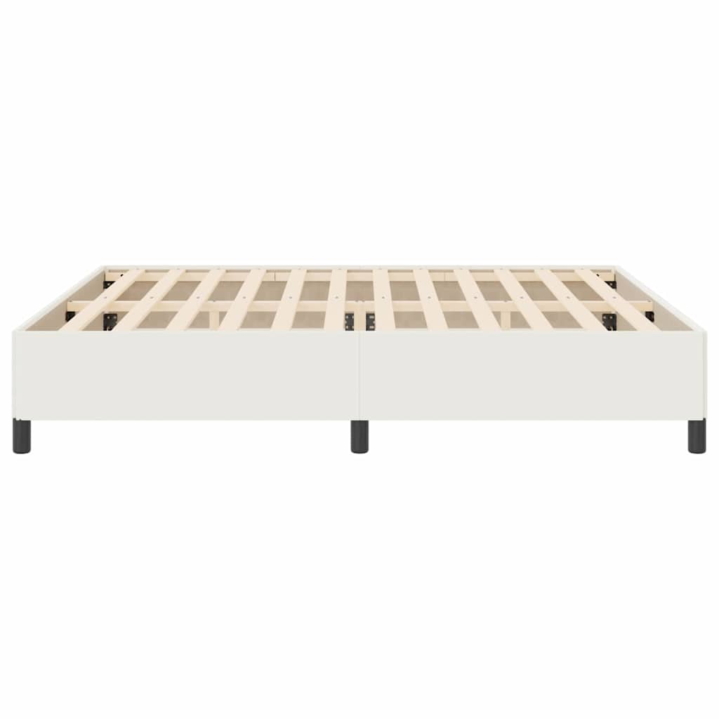 Boxspringbett Creme 200 x 200 cm Cordstoff