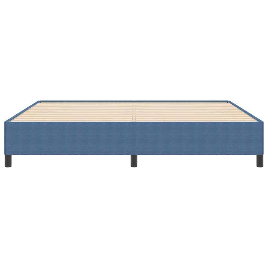 Boxspringbett Blau 200 x 200 cm Cordstoff