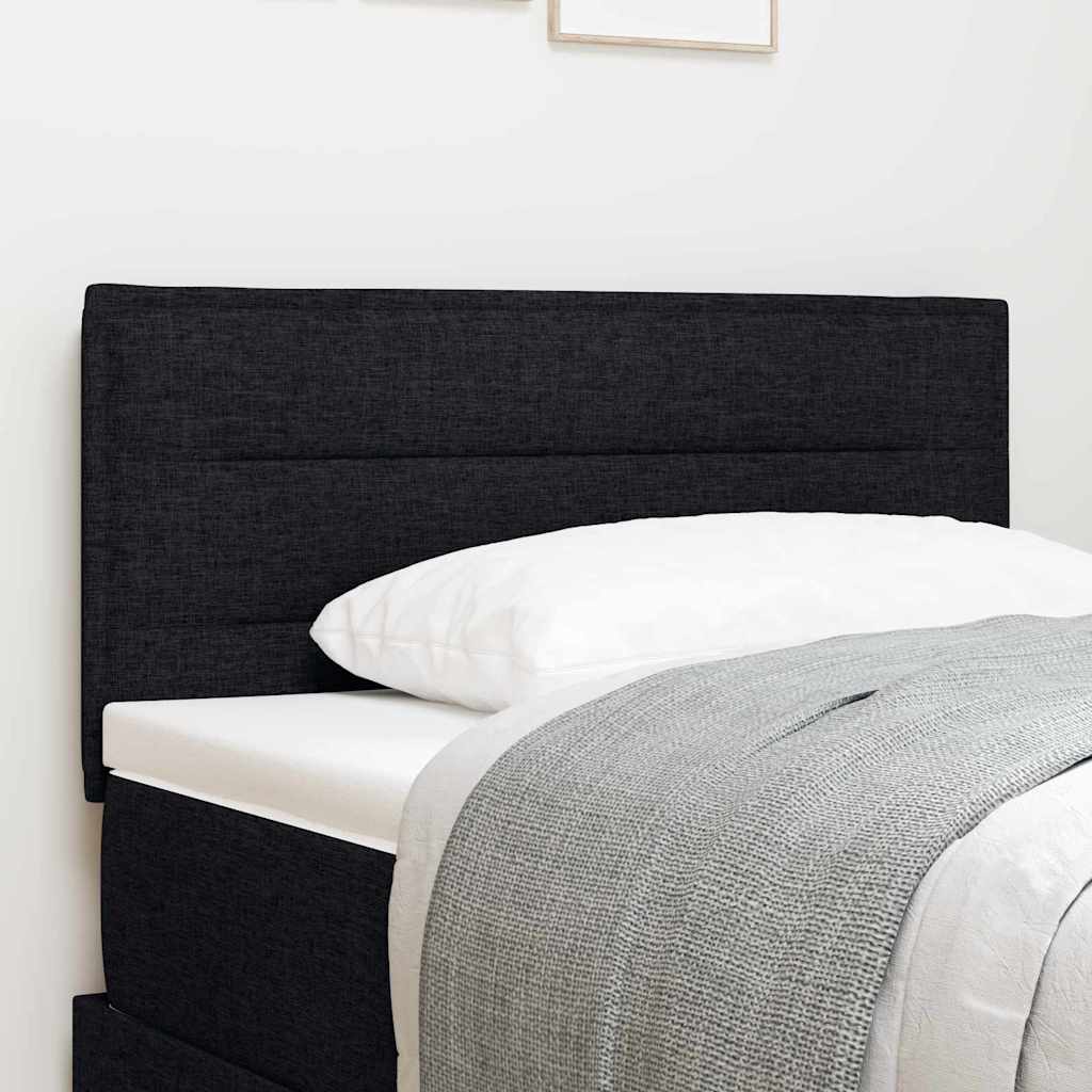 Kopfteil Schwarz 80 cm Stoff