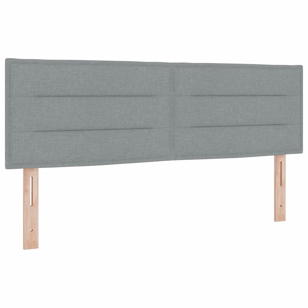 Kopfteil Hellgrau 160 cm Stoff