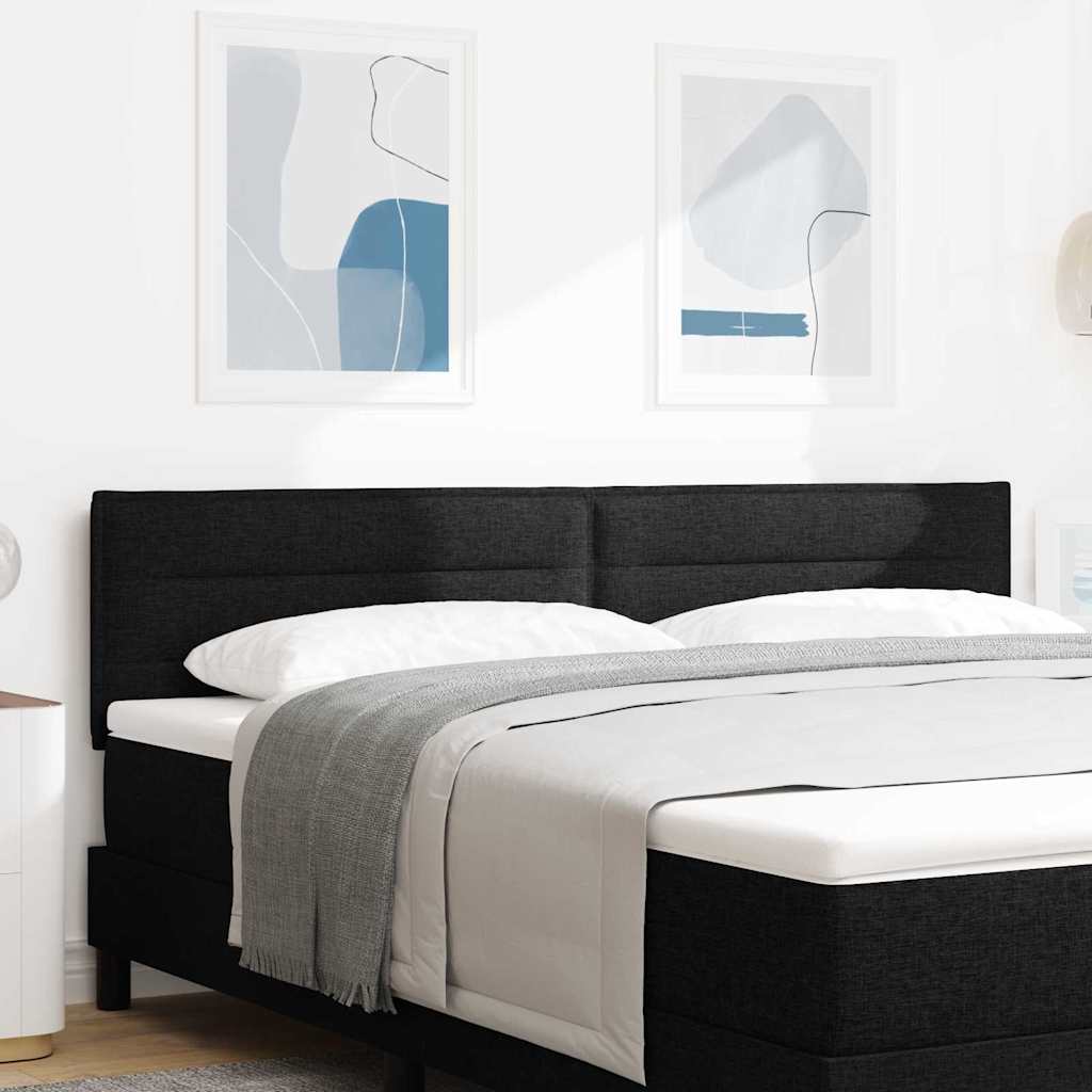 Kopfteil Schwarz 180 cm Stoff
