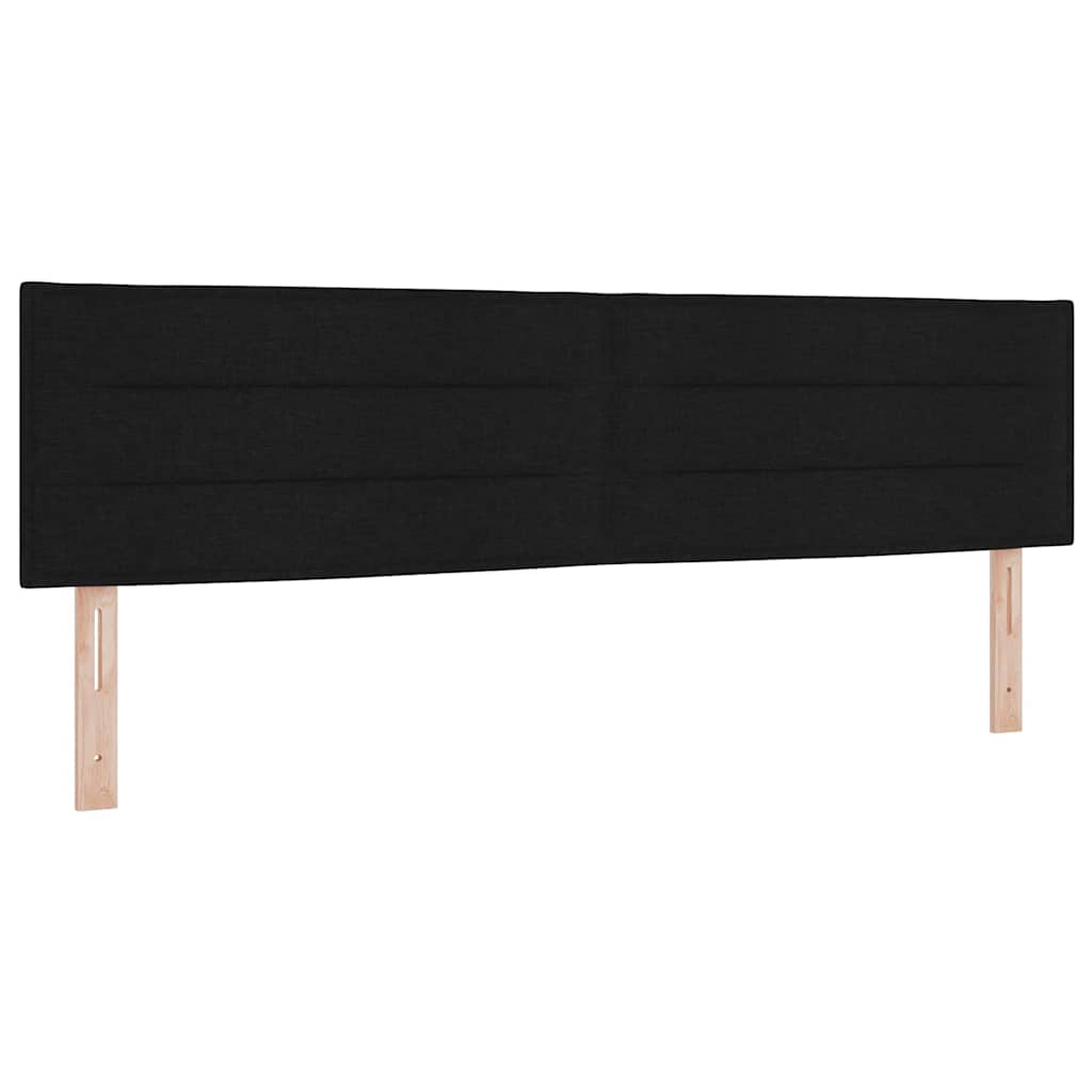 Kopfteil Schwarz 180 cm Stoff
