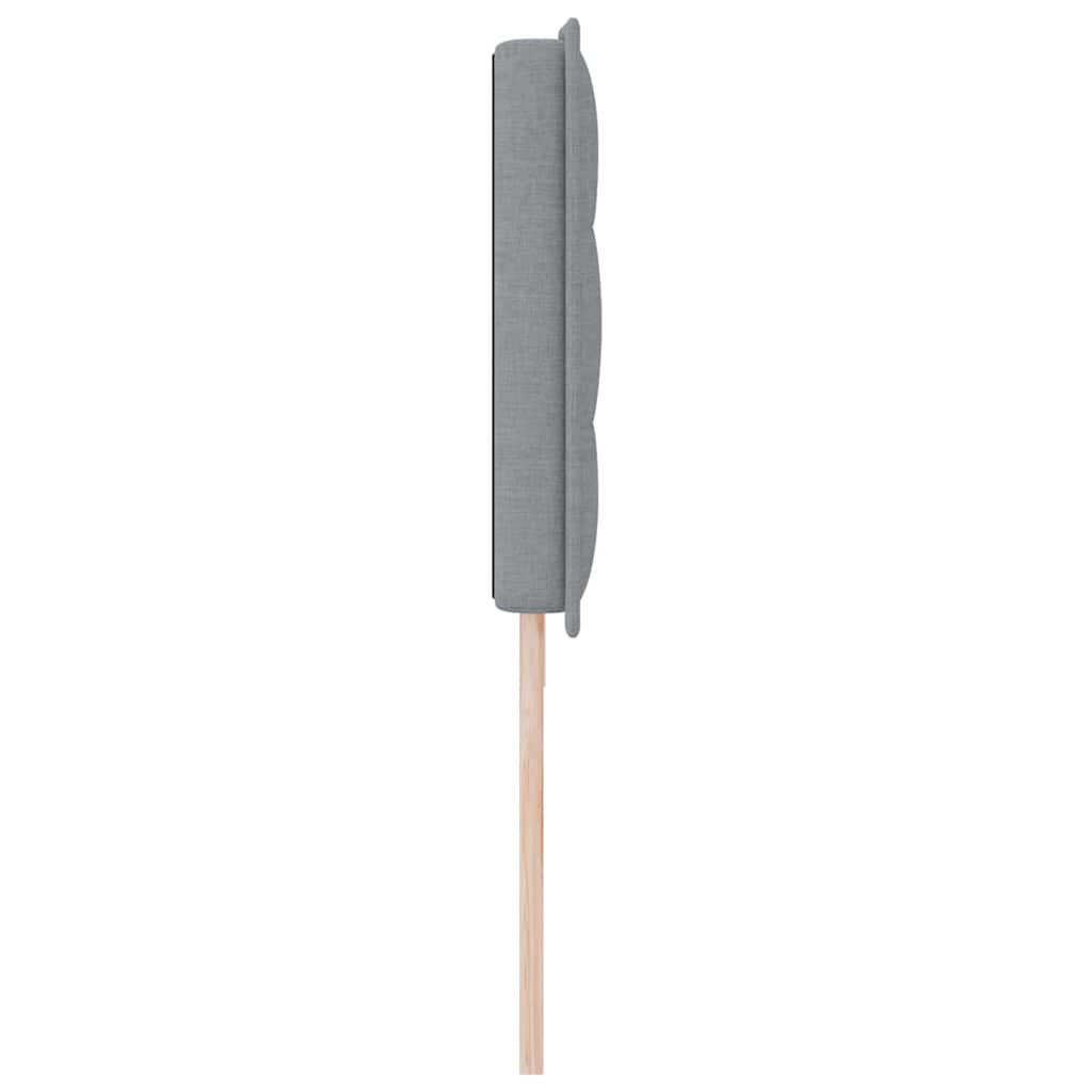 Kopfteil Hellgrau 200 cm Stoff