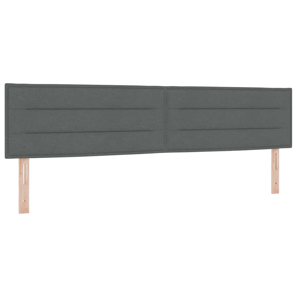 Kopfteil Dunkelgrau 200 cm Stoff