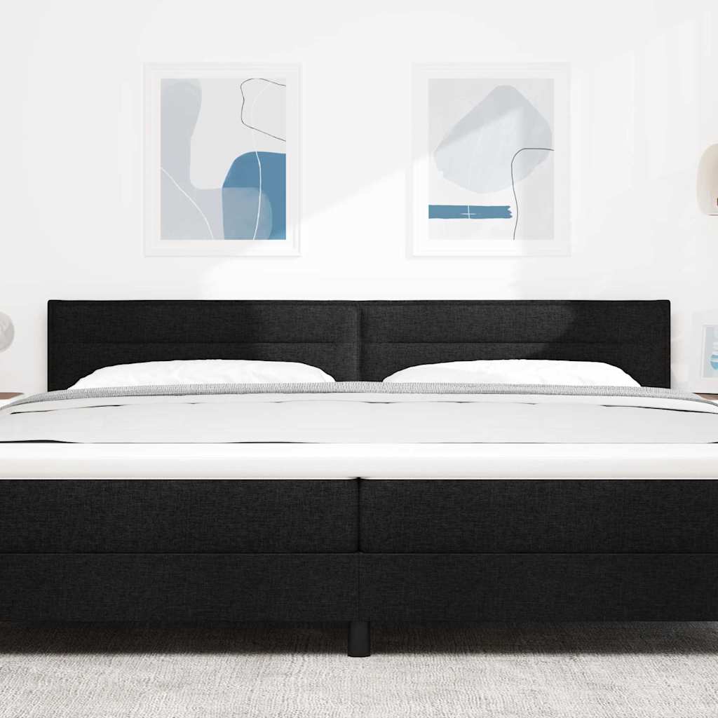 Kopfteil Schwarz 200 cm Stoff