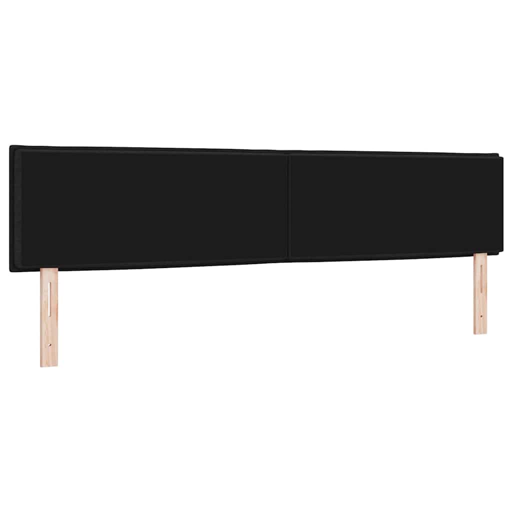 Kopfteil Schwarz 200 cm Stoff