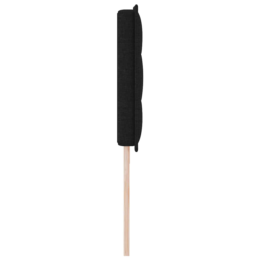 Kopfteil Schwarz 200 cm Stoff