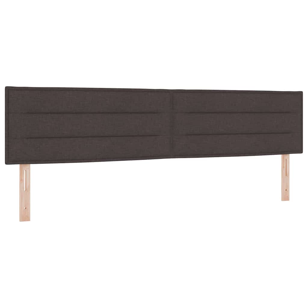 Kopfteil Dunkelbraun 200 cm Stoff