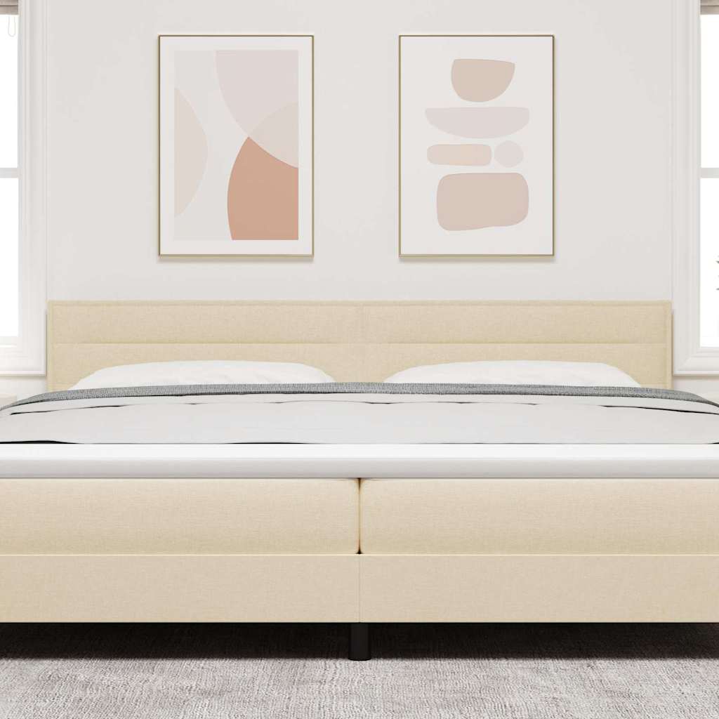 Kopfteil Creme 200 cm Stoff