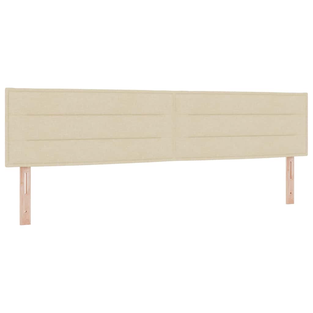 Kopfteil Creme 200 cm Stoff