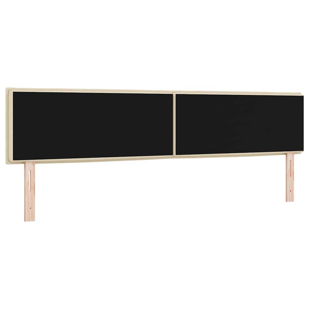 Kopfteil Creme 200 cm Stoff