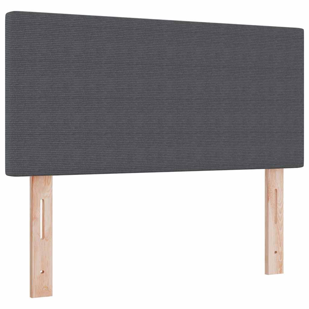 Kopfteil Dunkelgrau 90 cm Cordstoff