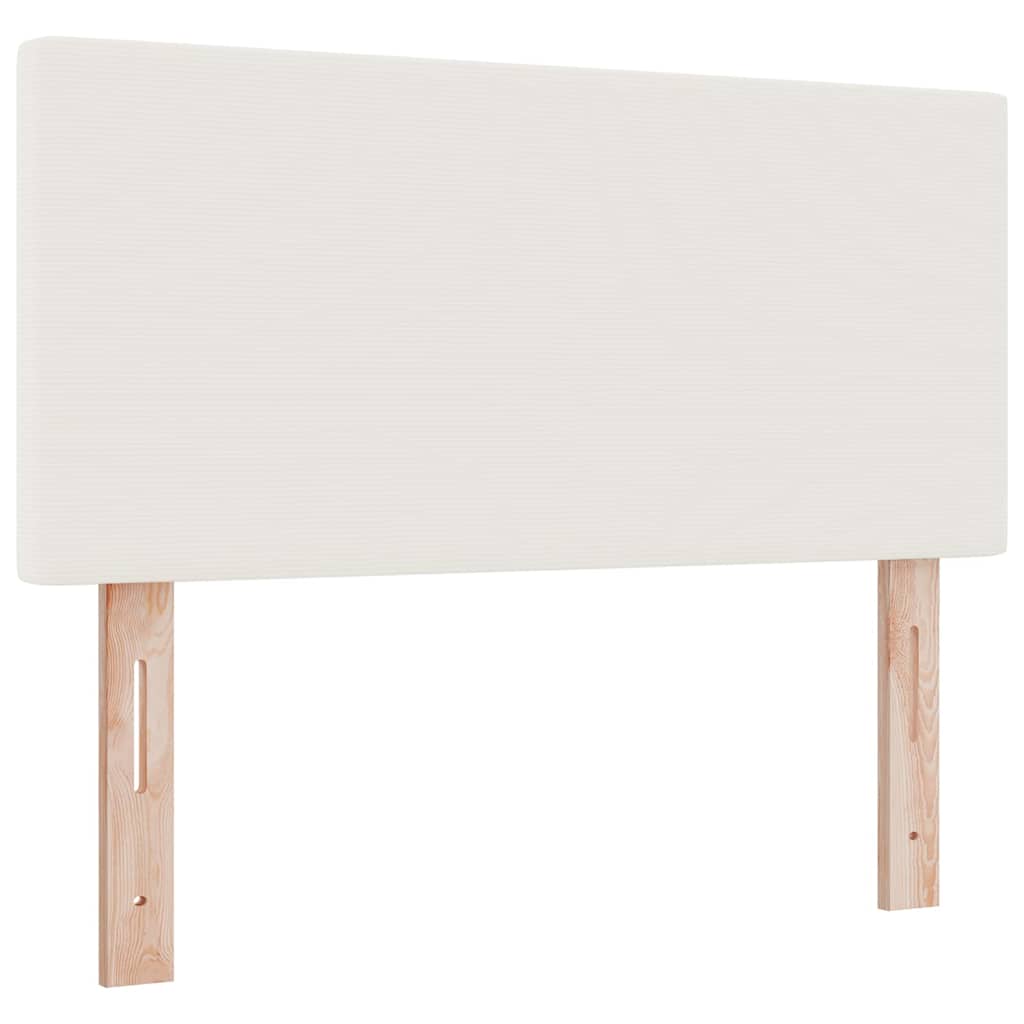 Kopfteil Creme 100 cm Cordstoff