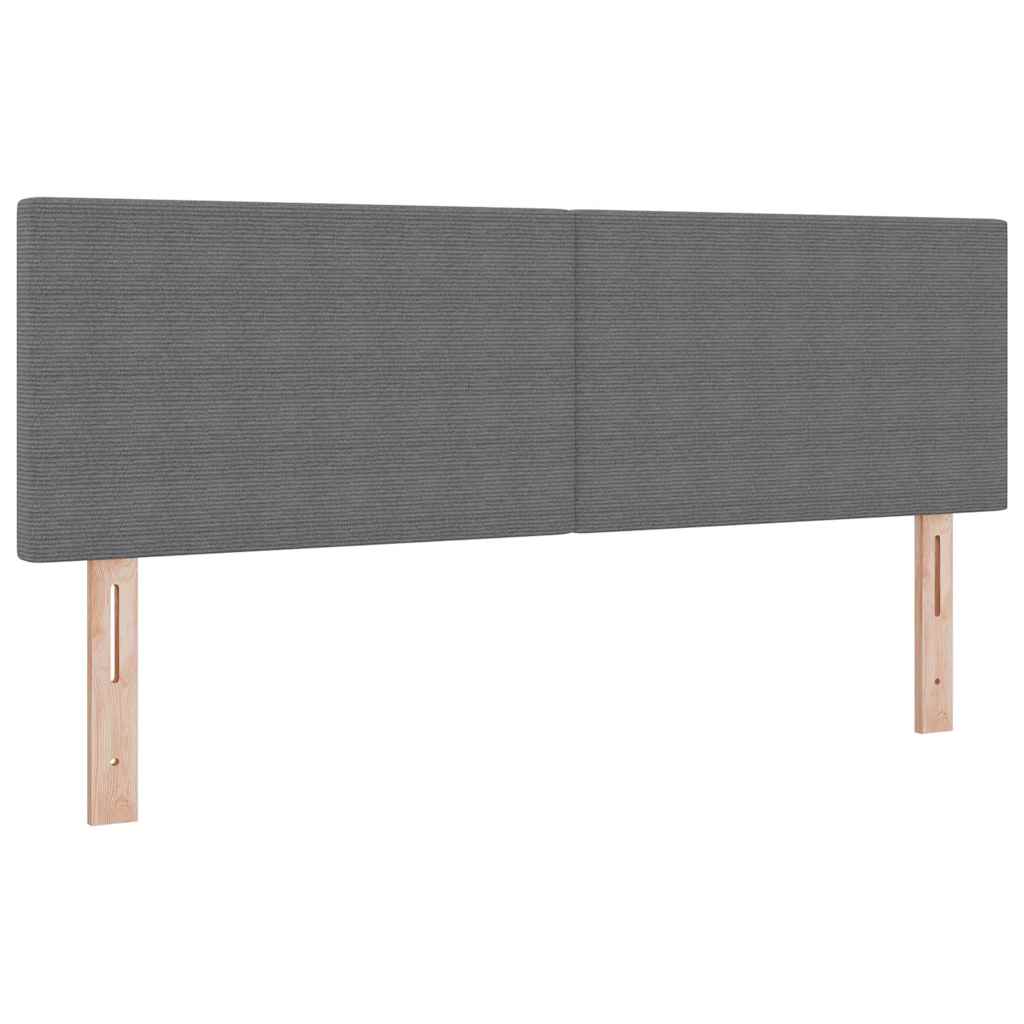 Kopfteil Hellgrau 144 cm Cordstoff