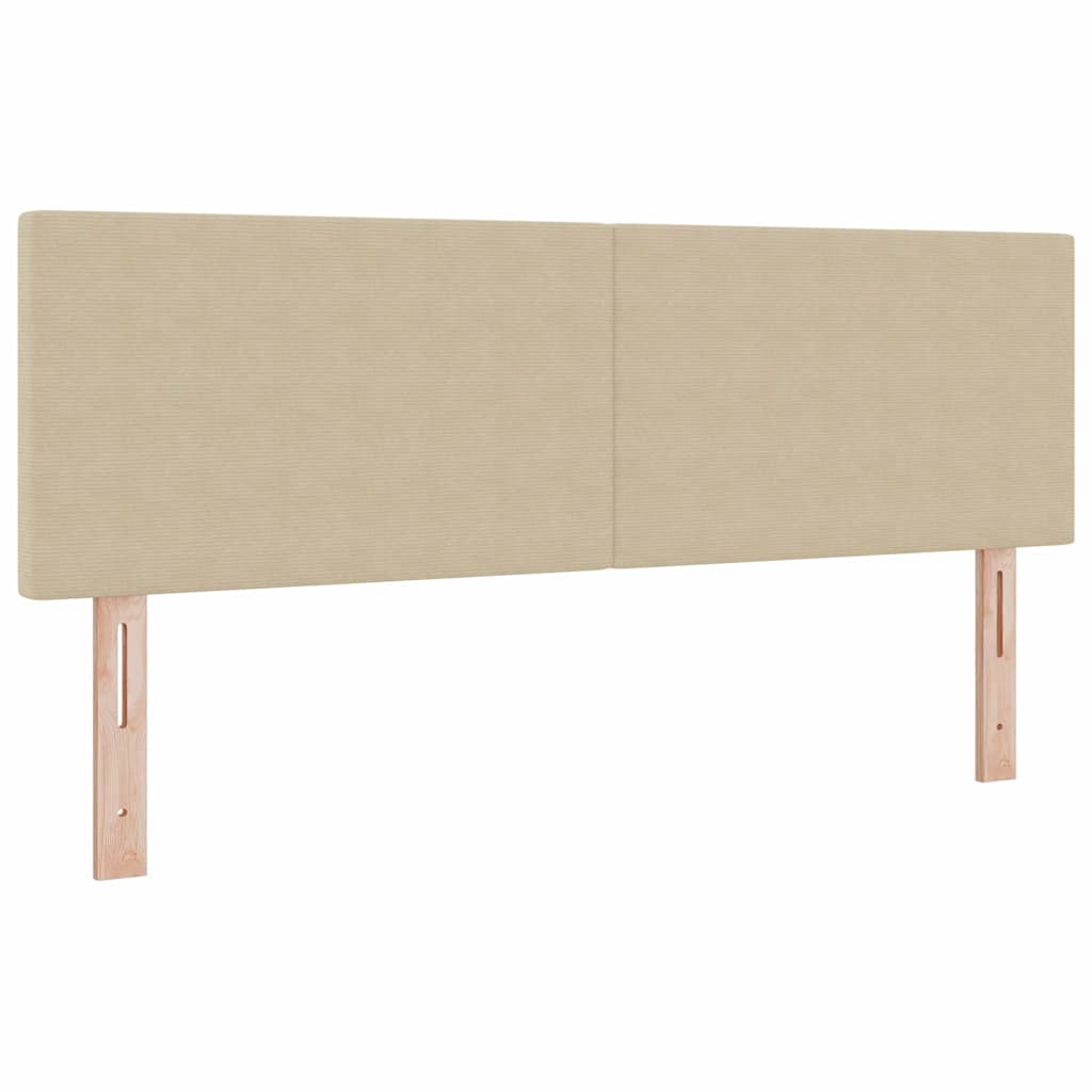 Kopfteil Hellgrün-Grau 144 cm Cordstoff
