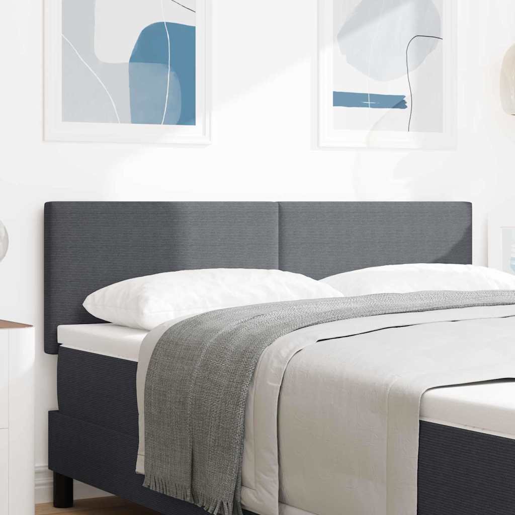 Kopfteil Dunkelgrau 160 cm Cordstoff