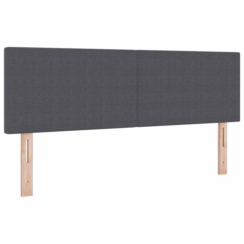 Kopfteil Dunkelgrau 160 cm Cordstoff